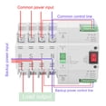 thumbnail image 3 of Interruptor de Transferencia Automática de Potencia Dual, PC de Retardante de Llama 80a 4P Controlador de Interruptor de Alimentación para la Fuente de Alimentación de, 3 of 7