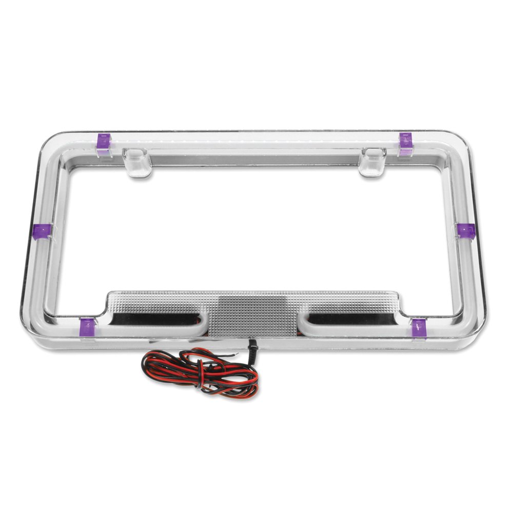 Neon License Plate Frame PURPLE