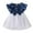 Navy, variant on Bearichfupo Toddler Girls Fly Sleeve Heart Prints Denim Tulle Dress Dance Party Dresses Clothes, Sizes 9-12 Months