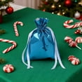 thumbnail image 3 of Shoreew 10 Pcs Christmas Drawstring Gift Bags Holiday Foil Gift Bags Reusable Xmas Gift Wrapping Bags for Gifts Presents Xmas Party Favors, 3 of 7
