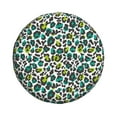 thumbnail image 3 of Rv Spare Tire Cover 14 inch - Green Leopard Tire Covers for Trailers, Adjustable Camper Spare Tire Cover, 3 of 7
