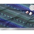 thumbnail image 2 of Soimoi Rayon Fabric Dot,Stripe & Geometric Ethnic Printed Fabric 1 Yard 42 Inch Wide, 2 of 3