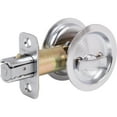 thumbnail image 3 of Stone Harbor Hardware Round Pocket Door Lock, Privacy Function, 2-3/8" Backset, Satin Chrome, 3 of 3