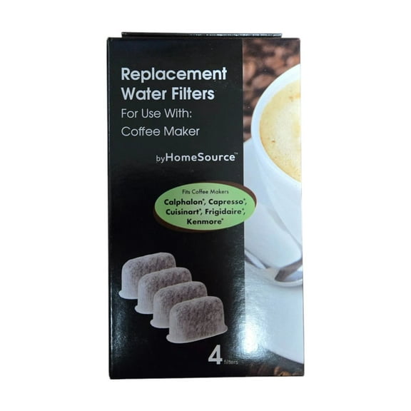 QUEST- Byhomesource Coffee Water Filter With 4 Filters, Calphalon/Capresso/Cuisinart