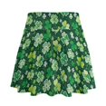 thumbnail image 2 of HELLHERO With Liner Shorts Tennis Skirt for Travel Golf, Clover Pattern Design Polyester Spandex Blend Built-in Shorts Golf Skirt Workout, 2 of 9