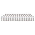 thumbnail image 6 of Awntech 20' x 10' Destin Manual Patio Retractable Awning, Gray/White Stripe, 6 of 7