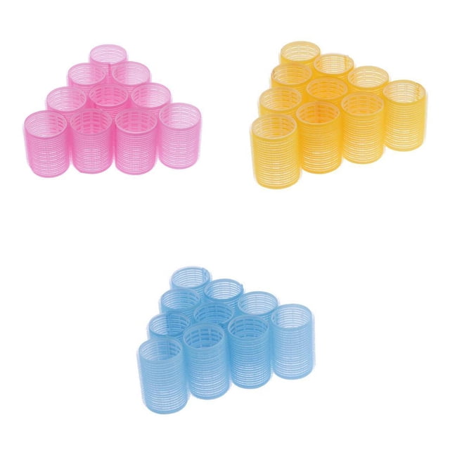 HILABEE 30 Pcs Rouleaux pour Cheveux Bouclés, Raides, Longs et Ondulés