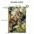 thumbnail image 3 of PHYHOO Cat Sunflower Summer Garden Flag Vertical Double Sided for Outside Yellow Seasonal Spring Farmhouse Holiday Burlap Yard Decoration White, 3 of 6