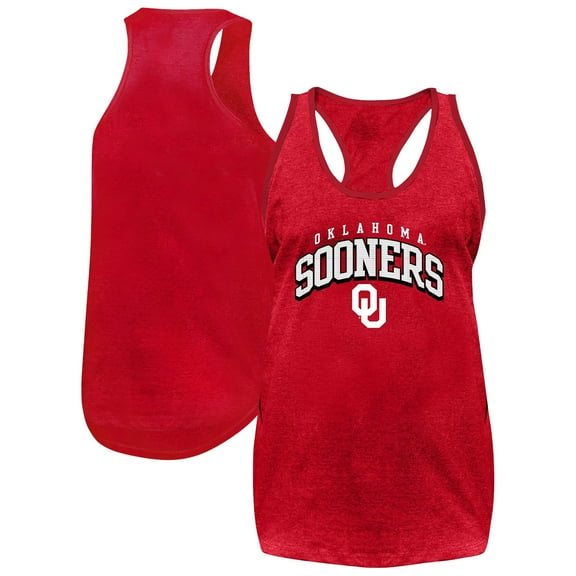 Women's Fanatics Crimson Oklahoma Sooners Plus Size Arch Tank Top