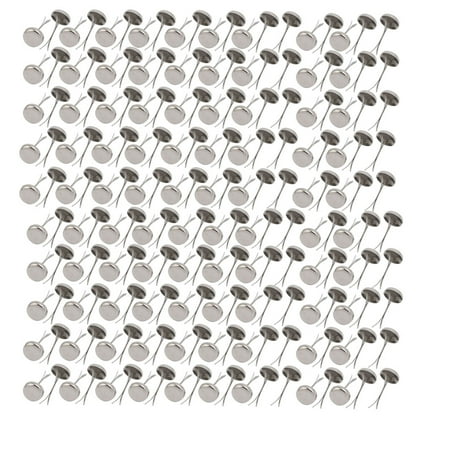 - Unique Bargains 6mmx13mm Iron Nickel Plated Round Paper Brad Fasteners Scrapbooking Craft 500pcs