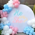 thumbnail image 3 of He Or She Decal Sign，Gender Reveal Party Wall Stickers，Baby Shower Balloon Arch Backdrop Decal，Gender Reveal Party Background Sticker，Baby Shower Balloon Arch Decor, 3 of 8