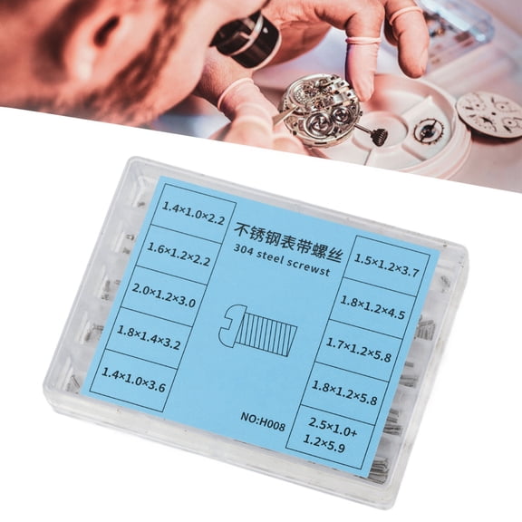 Watch Repair Screw Kit, 304 Stainless, Various Sizes, Ideal For Watchmakers