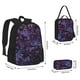 thumbnail image 2 of Disketp Lilac Mochila Estampada de Gran Capacidad con Lonchera y Estuche, Set de 3 Piezas para Estudiantes, 2 of 7