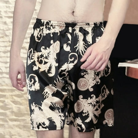 

Tejiojio Men s Classic-Fit Cargo Shorts Silk Pajamas Men s Decor Home Ice Silk Shorts Home Clothes Pajamas
