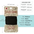 thumbnail image 3 of The Beadsmith S-Lon Japan – Medium Polyester Thread – Black Color, .3mm Diameter, 22 Yards per Card – Needle-Free Stringing, Easy to Thread Beads – Ideal for Knotted Jewelry, Pearls and DIY Crafts, 3 of 6