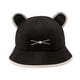 thumbnail image 1 of Sombrero de pescador con orejas de gato para mujer, plegable, informal, para primavera y verano Negro, 1 of 7