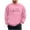Pink, variant on Xdegoge Valentines Day Sweatshirt for Men Playful Love Heart Graphic Crewneck Pullover Causal Loose Long Sleeve Valentine Top
