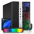 thumbnail image 1 of Restored HP ProDesk 600 G4 SFF High-Performance Windows 11 Pro Desktop PC (Intel Core i7 Processor/ 16GB DDR4 RAM/ 512GB NVMe SSD/ RGB Sound Bar/ WIFI/ Bluetooth/ HDMI) - (Refurbished), 1 of 3