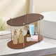 thumbnail image 3 of Estante de almacenamiento para baño de 2 niveles, organizador de maquillaje, estante de ducha, mostrador de escritorio Marrón, 3 of 6