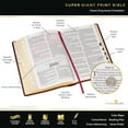 thumbnail image 3 of KJV Holy Bible, Super Giant Print Faux Leather Red Letter Edition - Thumb Index & Ribbon Marker, King James Version, Gray/Black, 3 of 7