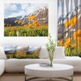 thumbnail image 1 of Mountain Meadow with Yellow Flowers - Large Flower Canvas Art Print, 1 of 3