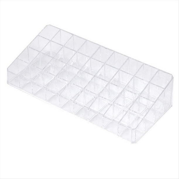 Caja de Almacenamiento para Lápiz Labial, Transparente, Multiespacio, para Perfumes, Brillo Labial Cosmético.