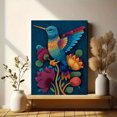 thumbnail image 6 of Hummingbird Floral Canvas Print Wall Art for Living Room Bedroom Dining Room Hallway Decor, 6 of 8