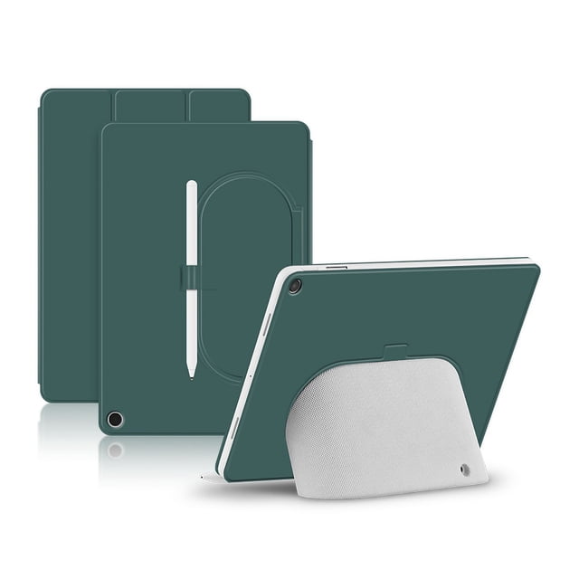 Étui Magnétique pour Tablette Google Pixel 11 Pouces 2023, Couverture Intelligente, Étui de Protection, Prise en Charge, Haut-Parleur de Charge Compatible, Base, Vert, Tablette Google Pixel