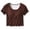 #0324-Coffee, variant on Tank Tops for Women U Neck Spaghetti Strap Button Front Ribbed Fabric Camisoles Casual Daily Style Soft Stretchy Lightweight Slim Fit Tank Tops Gift