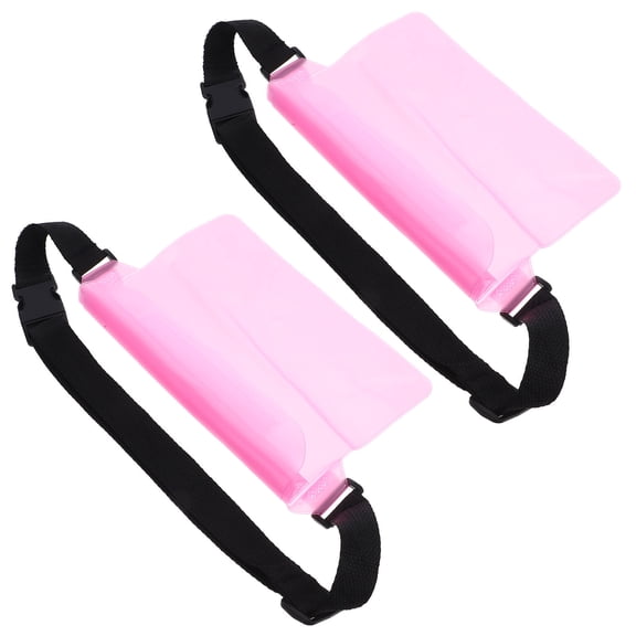 FRCOLOR Beach The Waterproof Fanny Pack Travel 22.00X20.70X0.30CM Pink