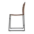 thumbnail image 5 of Butler Specialty Company Urban Woven Leather And Metal Side Chair - Brown, 5 of 8