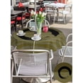 thumbnail image 5 of Outdoor Tablecloth with Umbrella Hole for Patio/Picnic/Party/Camping, Olive Green Striped Waterproof Table Cloth Round Cover Washable, Black Geometric Vintage Stripes Ombre (Dia 60"), 5 of 8