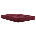 DHP 8 Inch Independently Encased Coil Futon Mattress, Red Microfiber