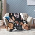 thumbnail image 4 of Blanket Adam Driver Soft and Comfortable Wool Fleece Throw Blankets Gift for Home Decoration Sofa Office car Camping Yoga Travel Home Decoration Cozy Plush Beach, 4 of 5