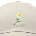 thumbnail image 2 of DALIX Daisy Flower Hat Womens Floral Baseball Cap in Beige, 2 of 6