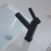 KAIYING Bathroom Sink Faucet with Pull-Out Sprayer, Single Handle, Rotating Spout, Suitable for RV & Utility Bar Sink