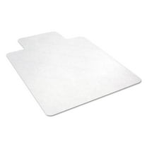 Alera All Day Use Vinyl Non-Studded Chair Mat For Hard Floors, 36 x 48, Lipped, Clear
