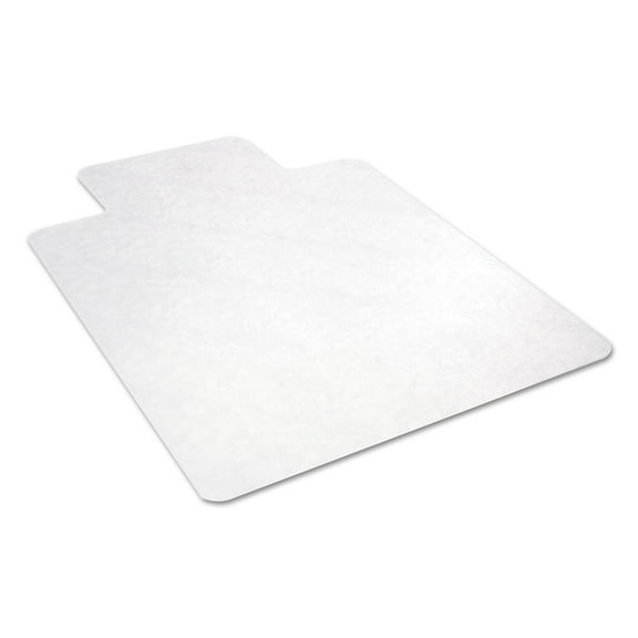Alera All Day Use Vinyl Non-Studded Chair Mat For Hard Floors, 36 x 48, Lipped, Clear