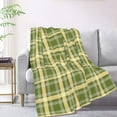 thumbnail image 2 of XMXT Throw Blankets, Green White Christmas Prints Bed Blanket for Bedroom Sofa, 50 x 70 inches Green, 2 of 9