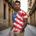 thumbnail image 3 of Garronmavis Patriotic Star Matching Golf Shirts for Couple Quarter Zip His and Hers Golf Shirts Matching Moisture Wicking Mens Hawaiian Shirt Lapel Design Golf Accessories for Men, 3 of 6