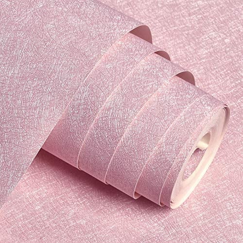 Pink Peel and Stick Wallpaper Silk Embossed Self Adhesive Removable Wallpaper  Pink Wallpaper Stick and Peel Pink Papel Tapiz Pink Wrapping Stickers Paper  Shelf Liner Vinyl Film ”×118” 