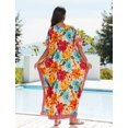 thumbnail image 5 of EDOLYNSA Women's Kaftan Dress Caftan Loungewear Plus Size Bathing Suit Cover-ups V neck Beach Printed Maxi Dresses Long Tops, 5 of 8