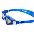 thumbnail image 2 of Aqua Sphere Kayenne Swim Goggles with Green Polarized Lens, Dark Blue/White, 191660, 2 of 5