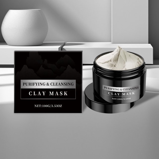 Mascarilla Facial Purificante de Caolín - Mascarilla de Bentonita Reparadora Profunda (100 G) | Control de Grasa, Eliminación de Puntos Negros, Reducción de Poros En 12 H | Apta para Todo Tipo de Pie