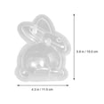 thumbnail image 2 of Miangastore Easter Rabbit Shape Baking Molds Plastic 4Pcs, 2 of 8