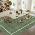 thumbnail image 2 of FairOnly 9'x12'Flounce Solid Non Slip Washable Area Rug Plush Ruffled Border Ultra Thin&Soft Indoor Rug for Living Room& Minimalist Spaces,Grey Green, 2 of 7