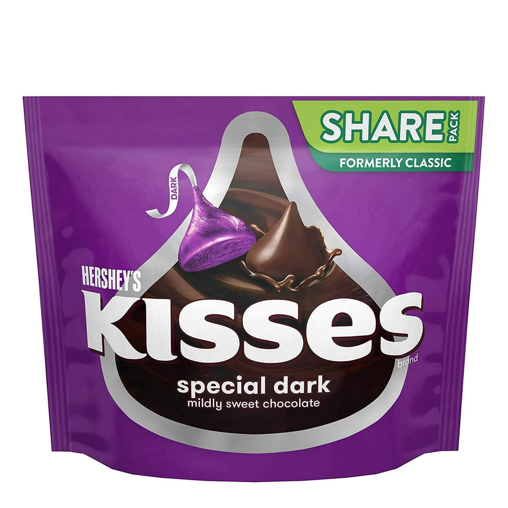 HERSHEYS SPECIAL DARK KISSES, Dark Chocolate Candy, 10 oz Bag Walmart