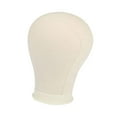 thumbnail image 4 of Cabeza de maniquí Cabeza de bloque de lona Modelo multiusos Cabeza de exhibición de sombrero profesional 22 pulgadas, 4 of 9