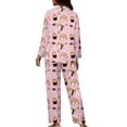 thumbnail image 5 of Kuiaobaty Corgi Dog Print Pajamas Set for Women 2pcs Long Sleeve Button Down Sleepwear Nightwear Soft Pjs Lounge Sets Tops and Pants with Pockets, S, 5 of 7
