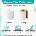 thumbnail image 2 of 1/5" x 6" x 2.19 Yard Adhesive Felt Padding Felt Adhesive Felt Roll Orthopedic Part for Wound Cushioning Cuttable Felt Padding for Provide Cushioning and Support in Pain Foot, White, 2 of 7